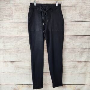 Judy Blue Denim Jeans Size 3/26 Black Joggers High Waist Comfort